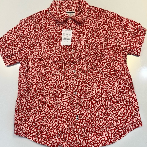 Jcrew crewcuts boys size 8 new with tags floral Hawaiian shirt! - Picture 1 of 4